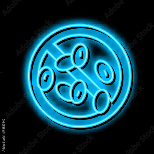 sedatives addiction neon glow icon illustration