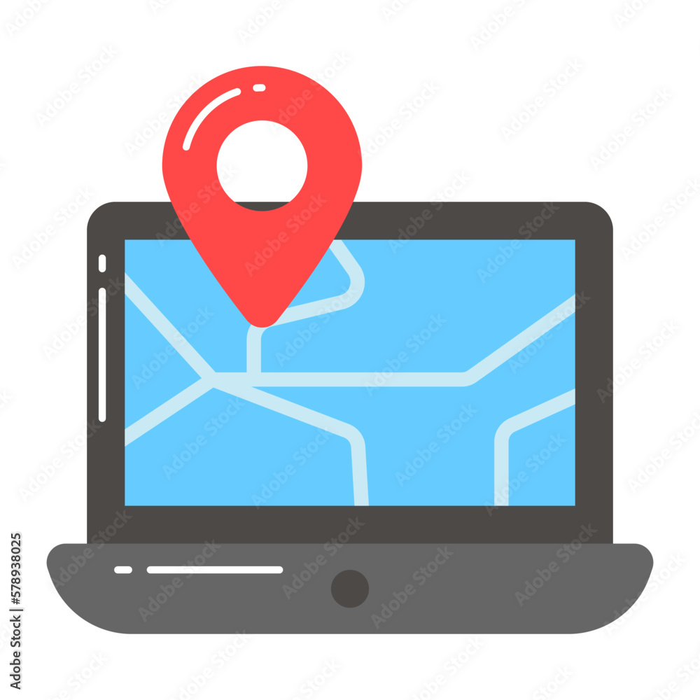 Modern vector of location tracking in editable style, easy to use icon Modern vector of location tracking in editable style, easy to use icon