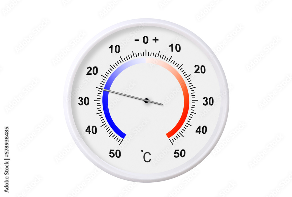 Celsius scale thermometer isolated on transparent background. Ambient temperature minus 25 degrees Celsius scale thermometer isolated on transparent background. Ambient temperature minus 25 degrees