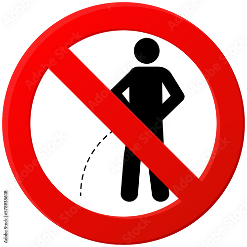 Valokuva No Prohibition. do not urinate