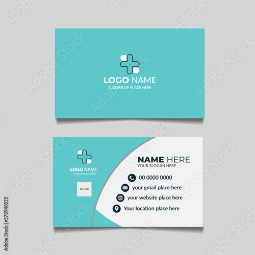 Medical healthcare business card template