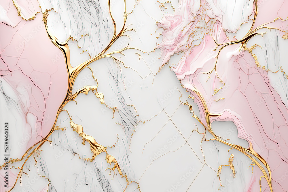 Pink, white and gold marble background. Luxury marble stone texture ...