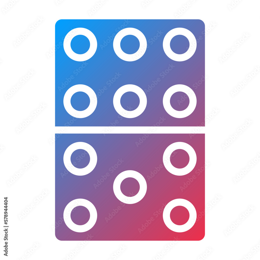 Vector Design Domino Icon Style Vector Design Domino Icon Style