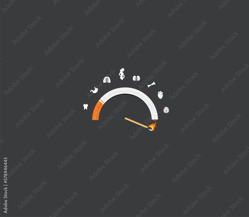 Tobacco has a bad effect on the human life circle. world tobacco day concept. Tobacco Awareness of posters, and banners design. vector illustrations. Tobacco has a bad effect on the human life circle. world tobacco day concept. Tobacco Awareness of posters, and banners design. vector illustrations.