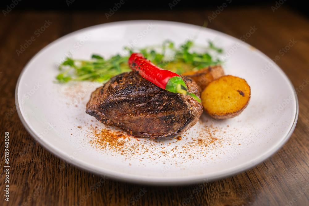 grilled steak with vegetables grilled steak with vegetables