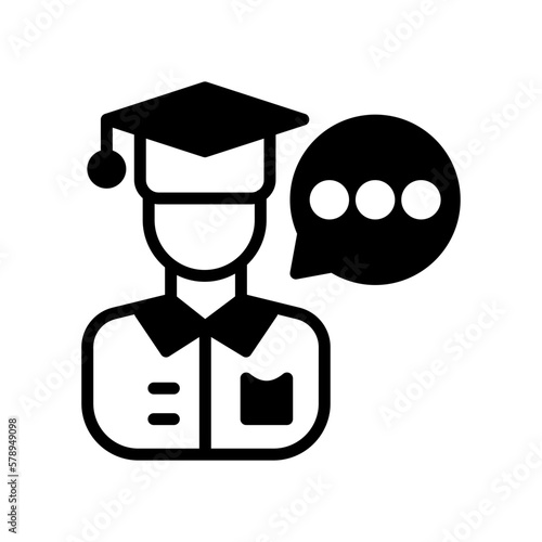 Expert Advice icon in vector. Logotype