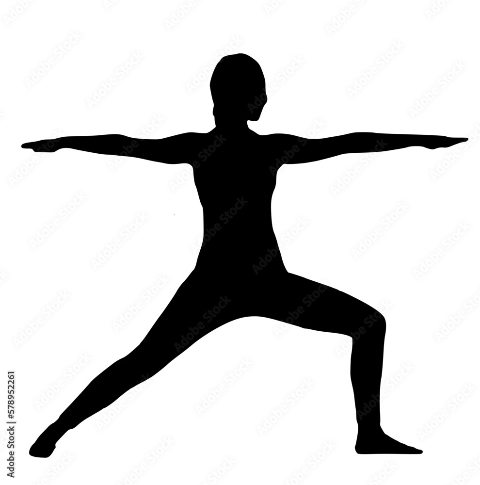 silhouette of a person practicing yoga