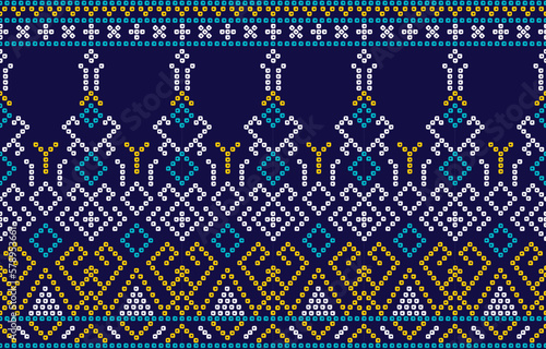 Ethnic India Bhandhani seamless pattern, Traditional Ethnic India Bandhani pattern damask ornament, Indian motif, floral element for tile pattern, bandhani saree, background.