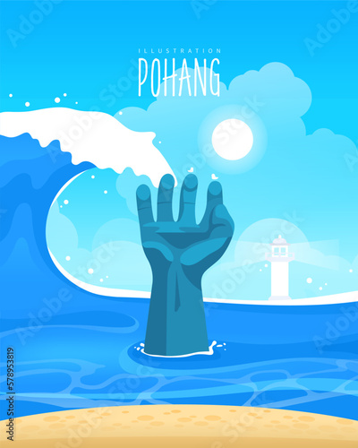 Landmark Landscape Illustration of Travel Destination 

