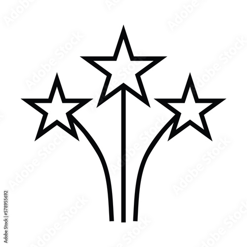star icon, sky vector, bookmark illustration