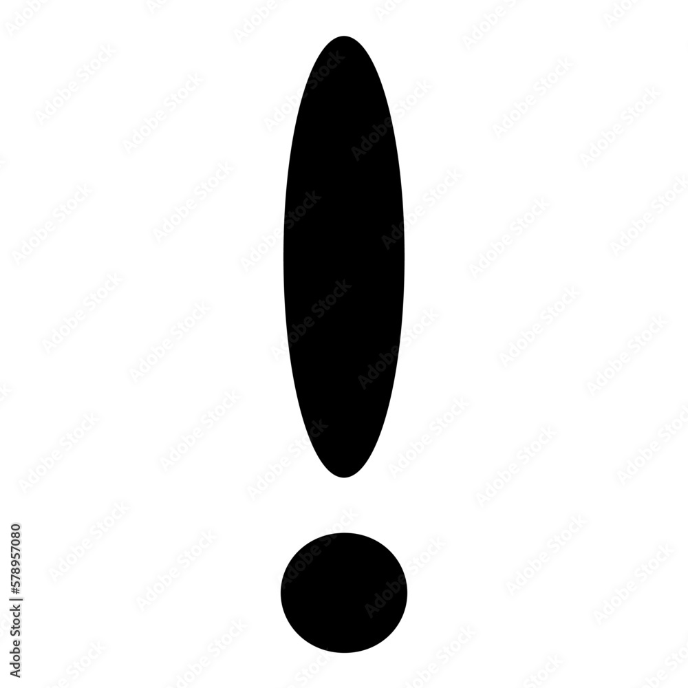 Exclamation mark vector icon. FAQ Simple vector illustration. Sign. Isolated. Anonymous. Unknown. Attention. Road sign. Error. News. Important. Text Exclamation mark vector icon. FAQ Simple vector illustration. Sign. Isolated. Anonymous. Unknown. Attention. Road sign. Error. News. Important. Text