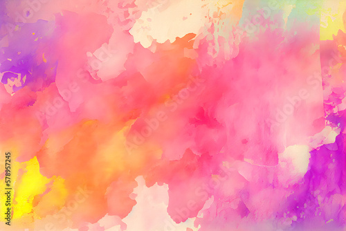 Abstract watercolour background. Hand-drawn illustration for your design. AI Generative