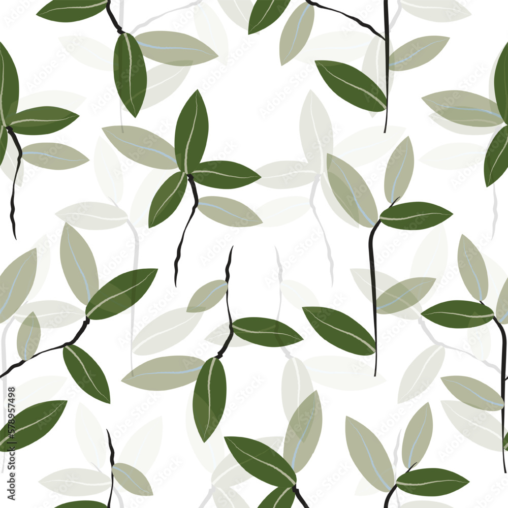 Seamless pattern with simple and elegant leaves plant vector for fashion,fabric,wallpaper and print design
Seamless pattern with simple and elegant leaves plant vector for fashion,fabric,wallpaper and print design