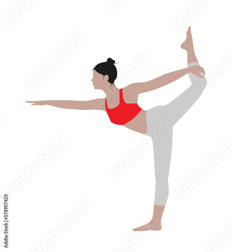 dancer, Natarajasana, pose de yoga du danceur photo