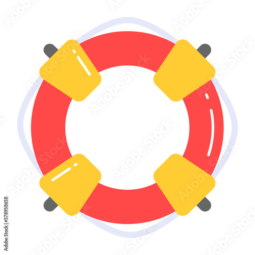 An editable vector of lifeguard in modern style, easy to use icon