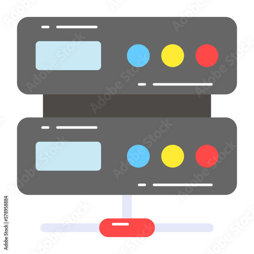 Network server concept icon, modern vector of datacenter