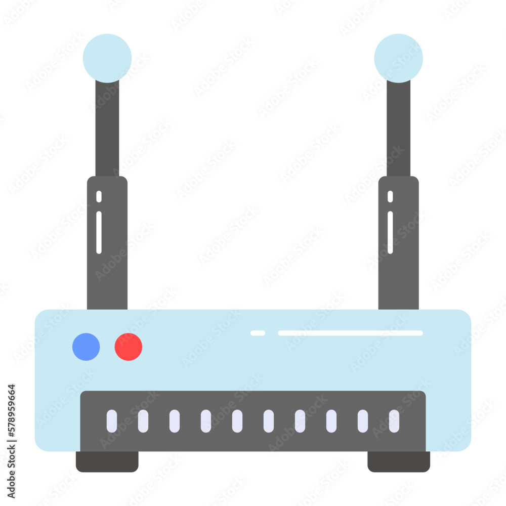 Well designed icon of wifi router, wireless wifi router vector Well designed icon of wifi router, wireless wifi router vector