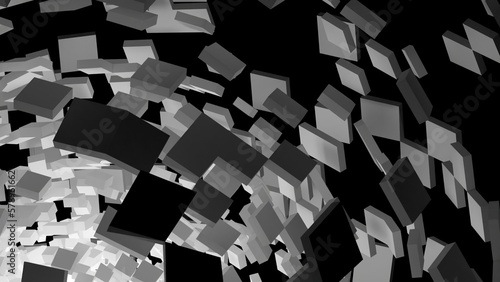 abstract 3d background with squares