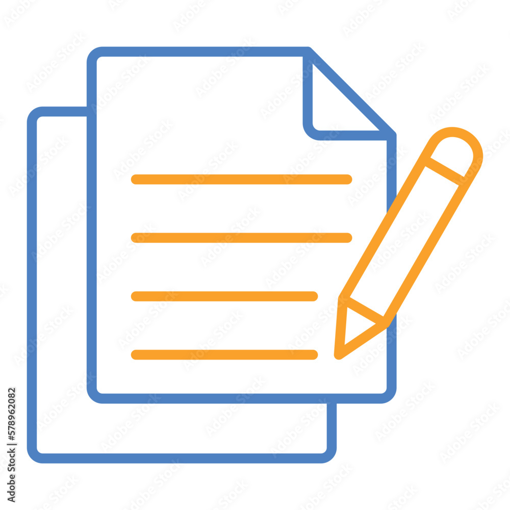 Compose Blue And Orange Line Icon Compose Blue And Orange Line Icon