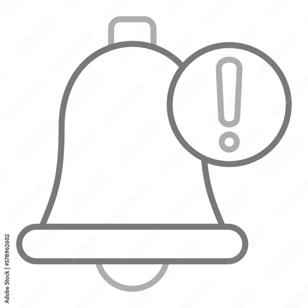 Notification Greyscale Line Icon Notification Greyscale Line Icon