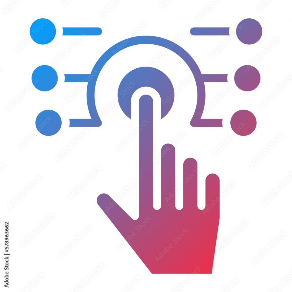 Vector Design Touch Technology Icon Style Vector Design Touch Technology Icon Style