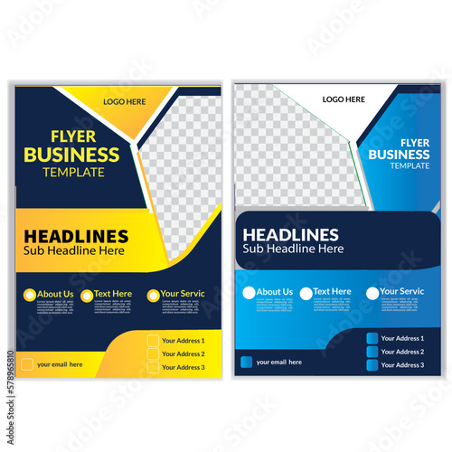 Corporate business flyer design template