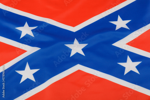 The official flag of the Confederate States of America photo