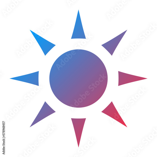 Vector Design Sun Icon Style