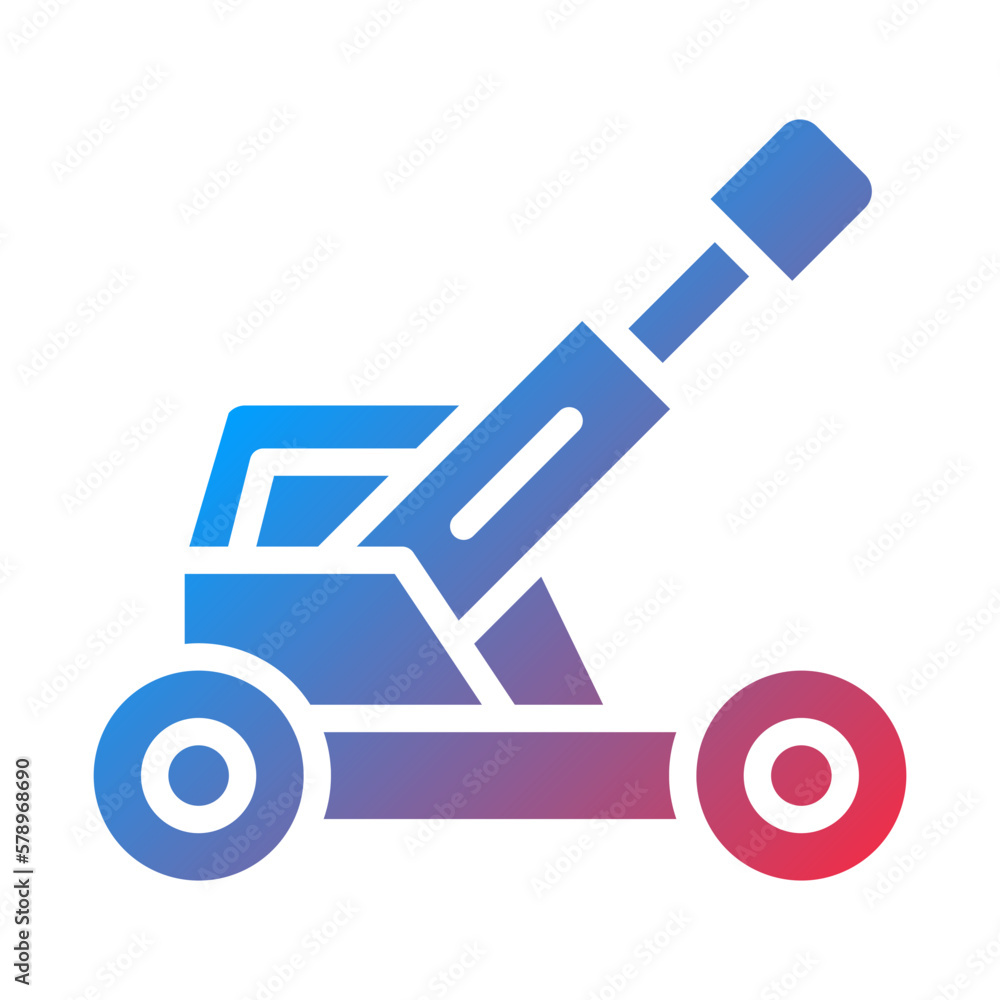 Vector Design Army Artillery Icon Style Vector Design Army Artillery Icon Style