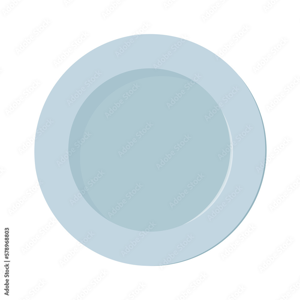 Big blue round empty plate Big blue round empty plate