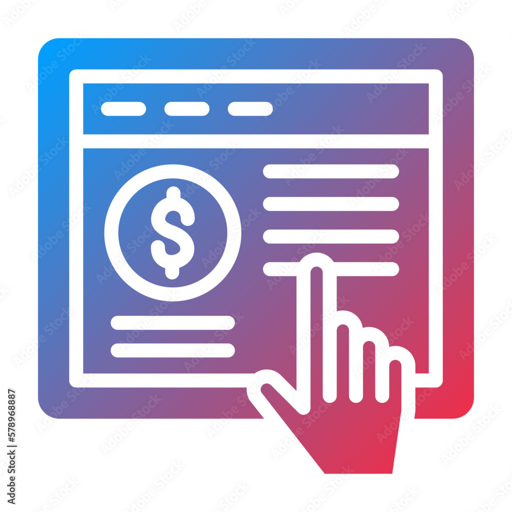 Vector Design Pay Per Click Icon Style Vector Design Pay Per Click Icon Style