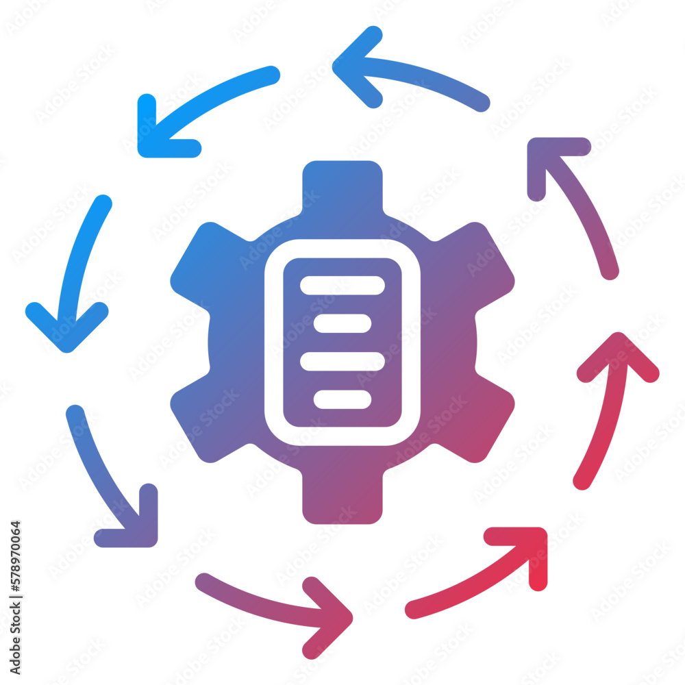 Vector Design Iteration Icon Style Vector Design Iteration Icon Style