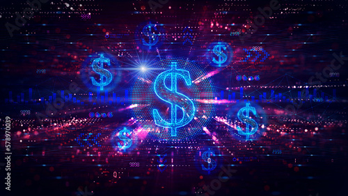 Fotografie Computational Finance and Financial Mathematics - Conceptual Illustration