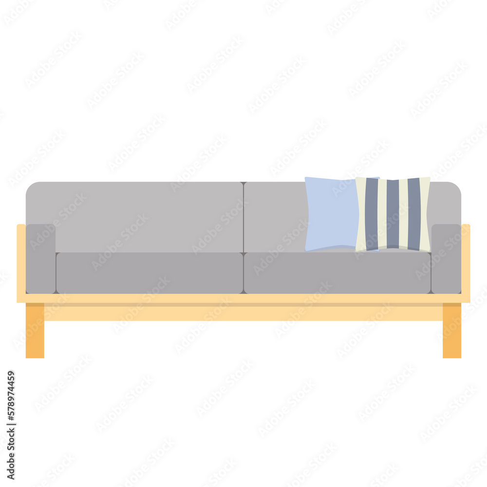 Modern sofa flat style Modern sofa flat style