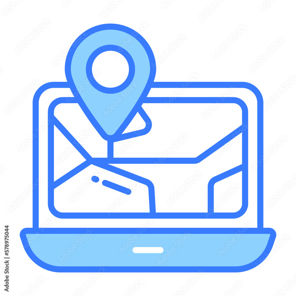 Modern vector of location tracking in editable style, easy to use icon Modern vector of location tracking in editable style, easy to use icon