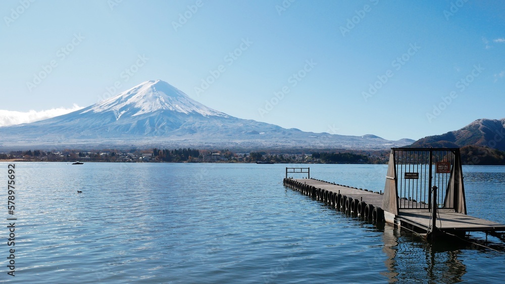 lake in the mountain Fuji
