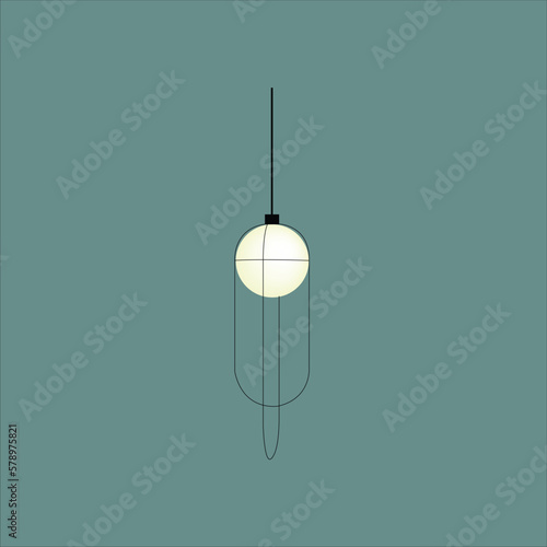 Modern white metallic interior lamp  illumination. Loft ceiling lights vector . interior design isolated of lighting ceiling lamps. 
