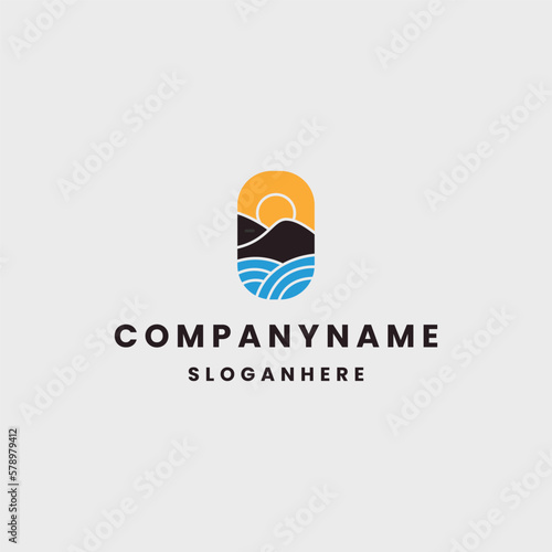 Adventure logo template vector illustration design
