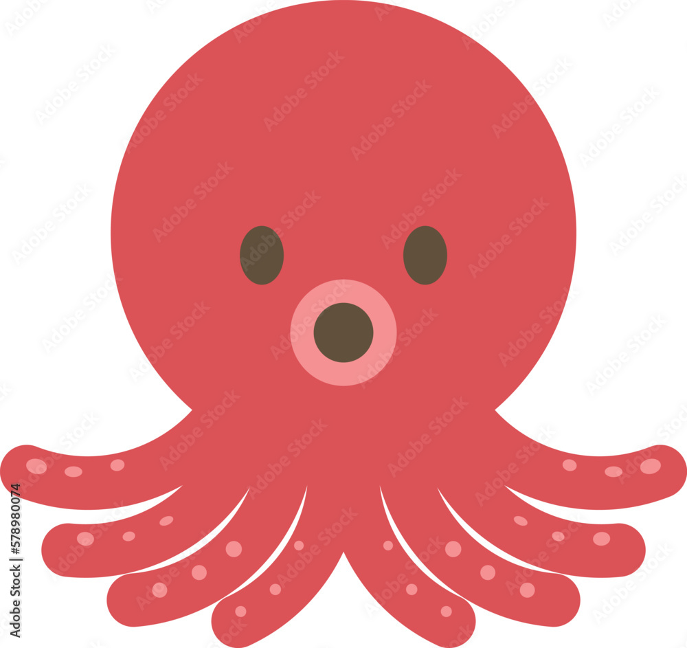 Obraz premium ゆるかわなタコ