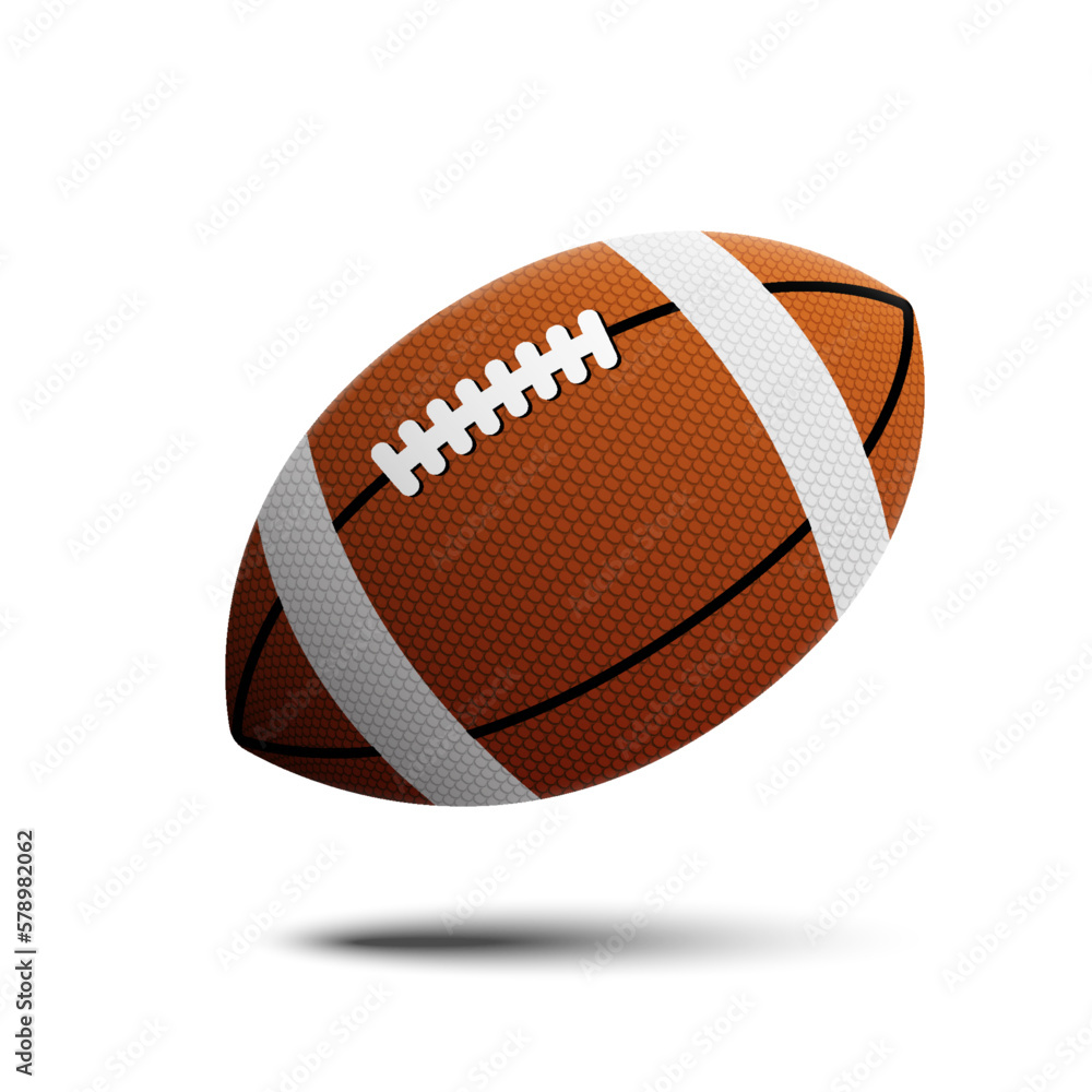 Vector illustration. Rugby ball isolated on white background.
Vector illustration. Rugby ball isolated on white background.
