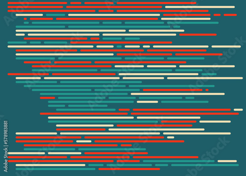 Code on screen vector illustration, flat cartoon coding lines simulation