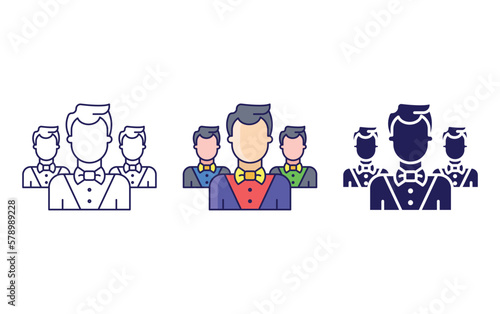 Croupier vector icon