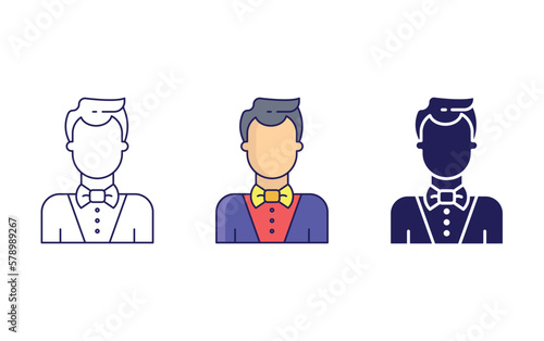 Croupier vector icon