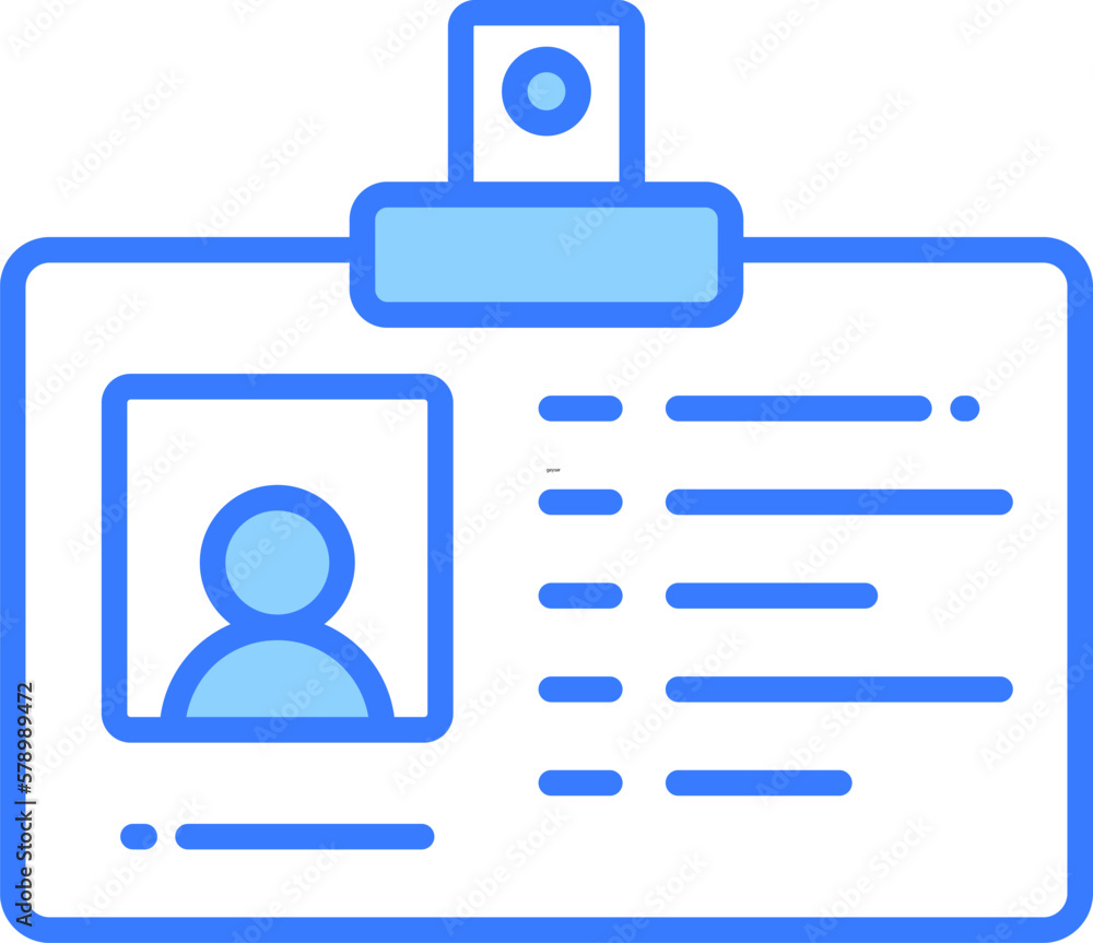 Employee id card vector design, user identification icon Employee id card vector design, user identification icon