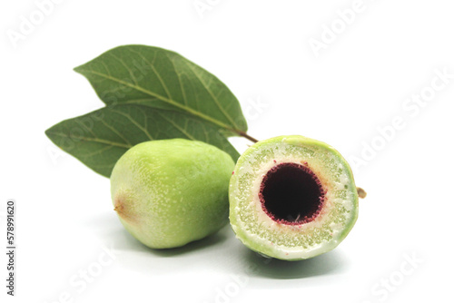 Kakadu plum fruit isolated on white background