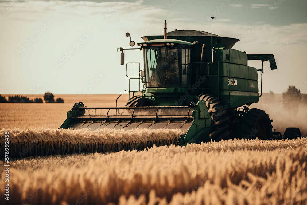 Fototapeta premium Ackeranbau mit dem Pflug, Argrar