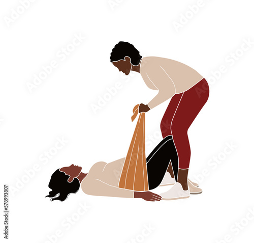 Doula an experienced medical assistant for a pregnant woman	