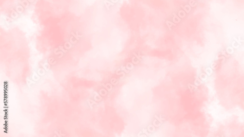 Pink background with space. Fantasy smooth light pink watercolor paper textured. Soft Pink watercolor background for your design, watercolor background concept, vector.