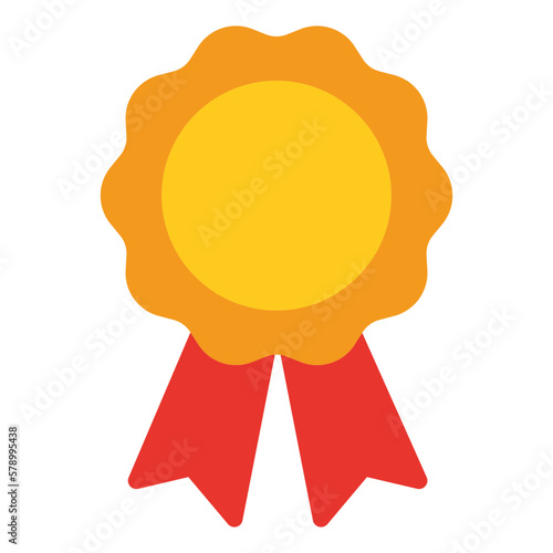Medal pin brooch icon