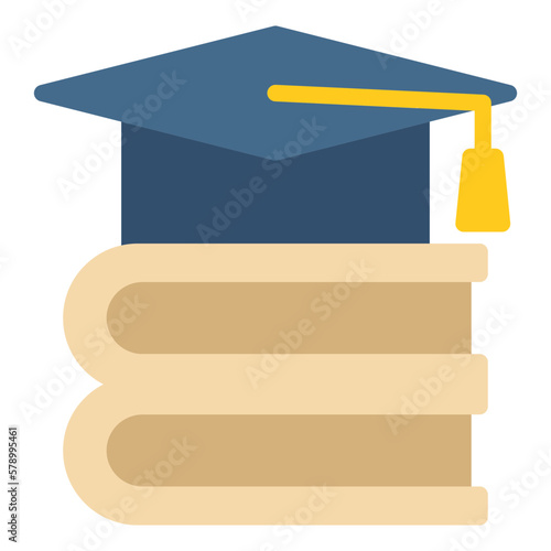 Toga hat and book icon